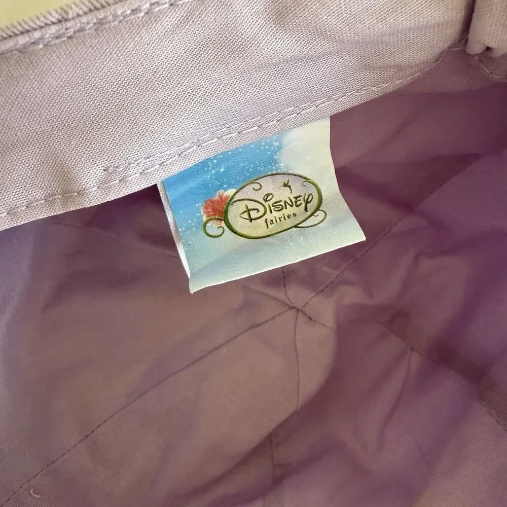Vtg Y2K Disney Tinker Bell Tink Cap Hat Youth Rhinestones Stretch Painter Style